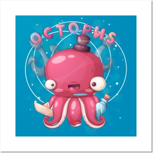 Sweet Baby Octopus Posters and Art